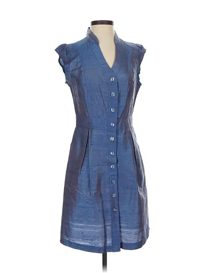 Pre-owned Anni Kuan Casual Dress In Blue