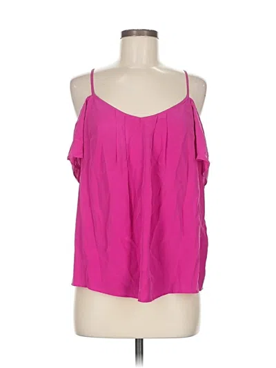 Pre-owned Joie Sleeveless Silk Top Pink Halter Neckline Tops
