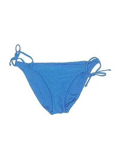 Pre-owned Victoria's Secret Swimsuit Bottoms In Blue