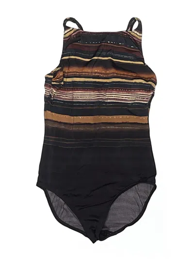 Pre-owned Longitude One Piece Swimsuit In Black