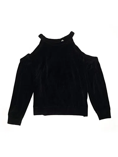 Pre-owned Zella Kids' Turtleneck Sweater In Black