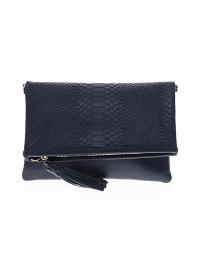 Pre-owned Gigi New York Leather Clutch In Blue
