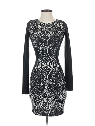 Pre-owned Bar Iii Cocktail Dress In Black