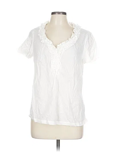 Pre-owned Talbots Short Sleeve T-shirt In White