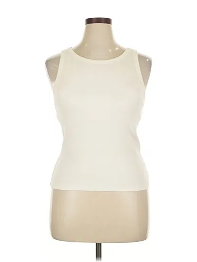 Pre-owned Uniqlo Sleeveless T-shirt In White