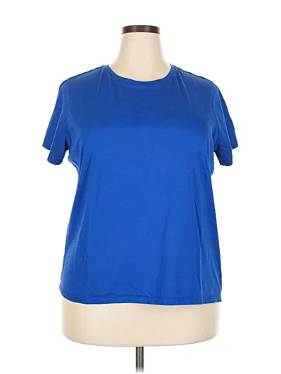 Pre-owned Lands' End Active T-shirt In Blue