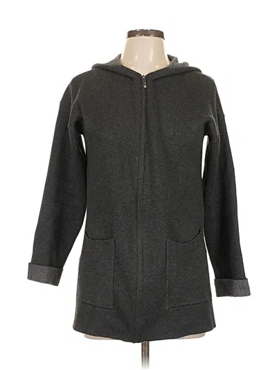 Pre-owned Sioni Zip Up Hoodie In Gray