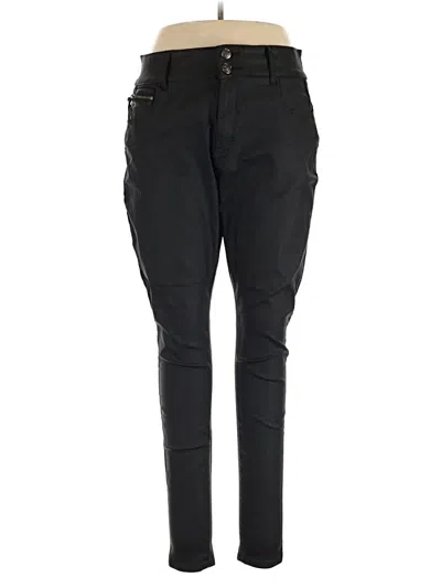 Chic Denim Casual Pants In Black
