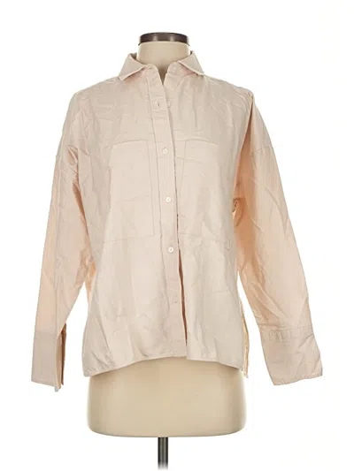 Pre-owned Everlane Long Sleeve Blouse In Brown