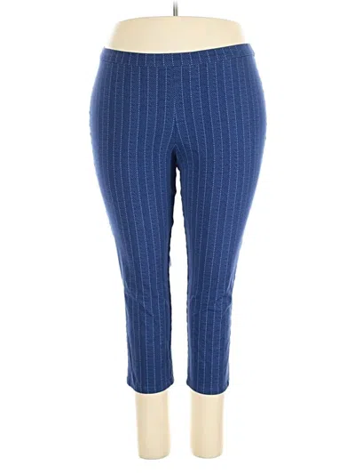 Pre-owned Isaac Mizrahi Live Casual Pants In Blue