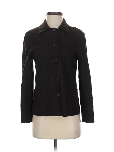 Pre-owned Brooks Brothers Wool Cardigan Sweater In Black