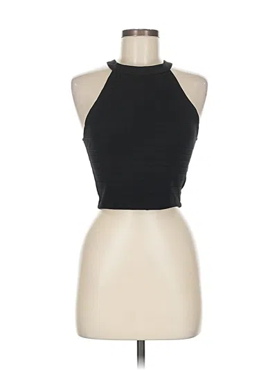 Pre-owned Sally Miller Tank Top Black Halter Neckline Tops