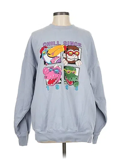 Pre-owned Brandy Melville Sweatshirt In Blue