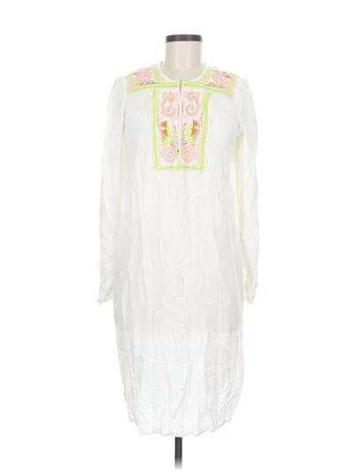 Pre-owned Antik Batik Casual Dress In White