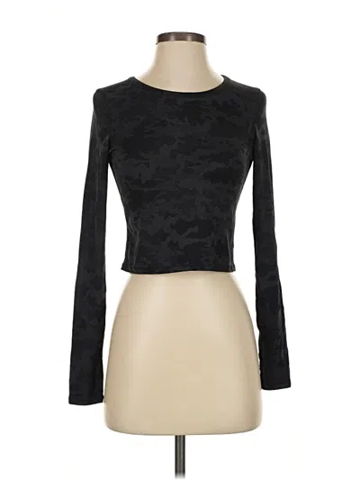 Pre-owned Crz Yoga Long Sleeve T-shirt In Black