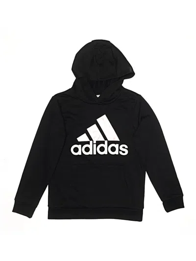 Pre-owned Adidas Originals Kids' Pullover Hoodie In Black