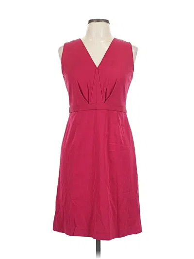 Pre-owned Elie Tahari Casual Dress In Burgundy