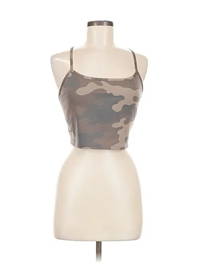 Pre-owned Gap Fit Tank Top Brown Strapless Neckline Tops