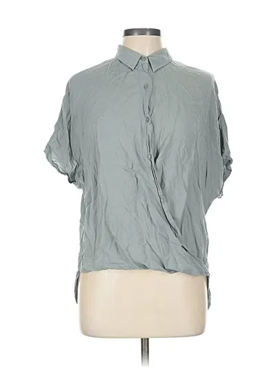 Pre-owned By Together Short Sleeve Blouse In Gray