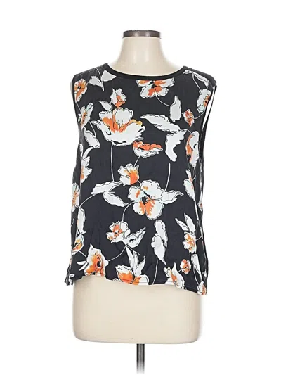 Pre-owned St John Sleeveless Blouse In Black