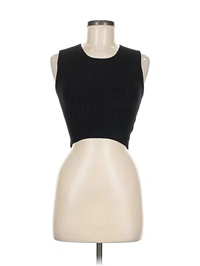 Pre-owned House Of Harlow 1960 Sleeveless Top Black Halter Neckline Tops