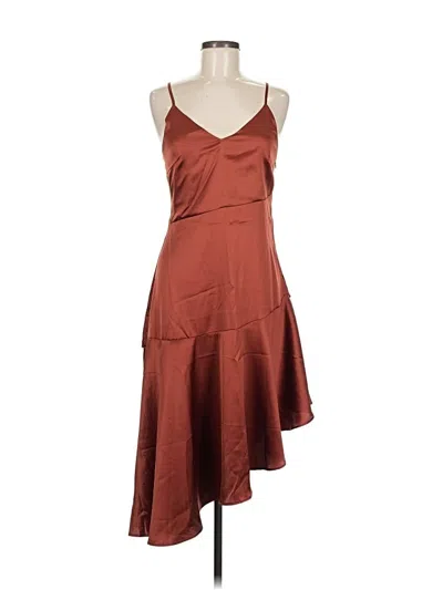 Pre-owned Nasty Gal Inc. Cocktail Dress In Brown