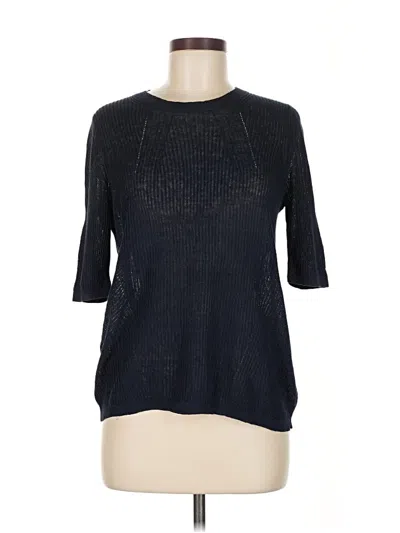 Pre-owned Ann Taylor 3/4 Sleeve T-shirt In Black
