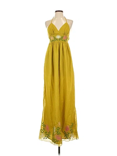 Pre-owned Mm Couture Cocktail Dress In Yellow