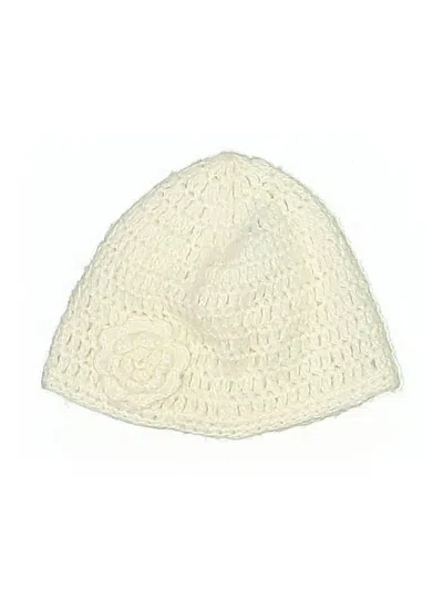 Pre-owned Li.lu Kids' Beanie Hat In White