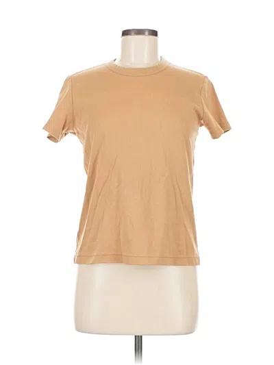 Pre-owned Uniqlo U Short Sleeve T-shirt In Brown
