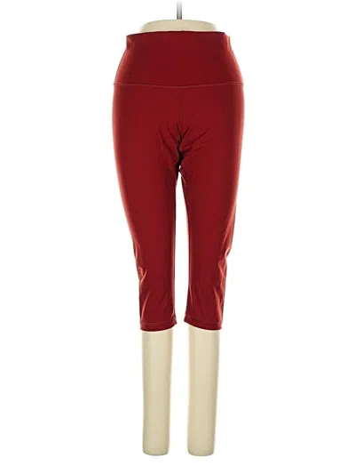 Pre-owned Everlane Active Pants In Burgundy