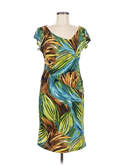 Pre-owned Tribal Cocktail Dress In Blue