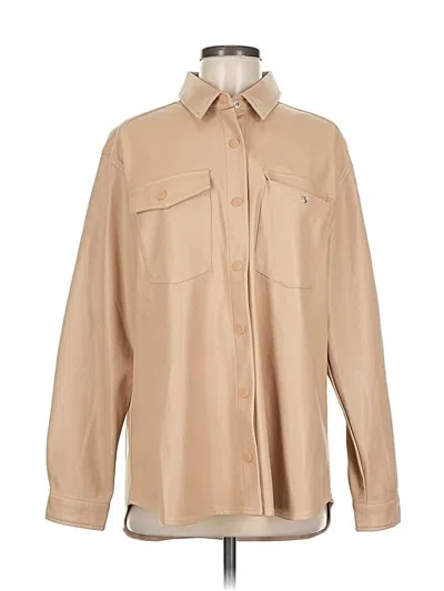 Pre-owned Bardot Faux Leather Jacket In Brown