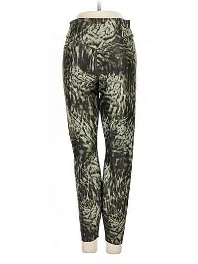 Pre-owned Good American Active Pants In Green