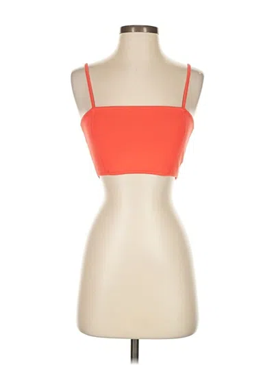 Pre-owned A.l.c Tank Top Orange Strapless Neckline Tops