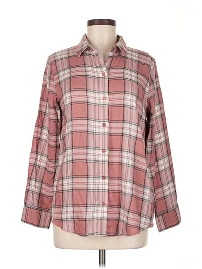 Pre-owned Banana Republic Factory Store Long Sleeve Button Down Shirt In Pink