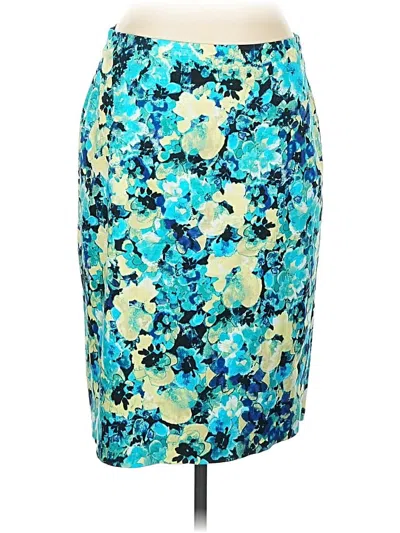 Pre-owned Ann Taylor Formal Skirt In Blue