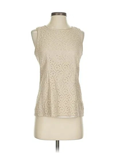 Pre-owned Banana Republic Sleeveless Blouse In White