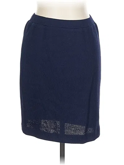 Pre-owned St John Casual Skirt In Blue