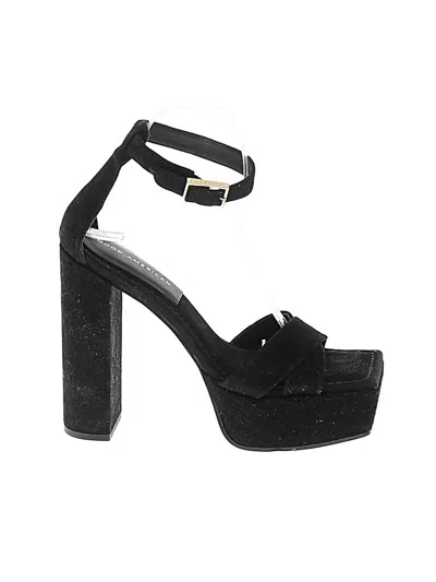 Pre-owned Good American Heels In Black