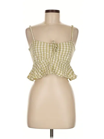 Pre-owned Billabong X The Salty Blonde Sleeveless Blouse In Green