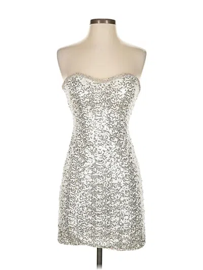 Pre-owned La Femme Cocktail Dress In Silver