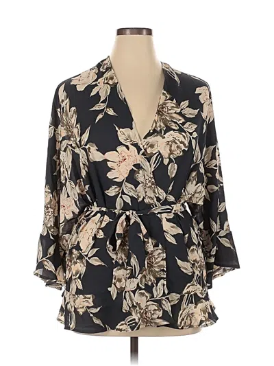 Pre-owned Charlotte Russe Kimono In Black