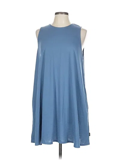 Pre-owned Rvca Casual Dress In Blue