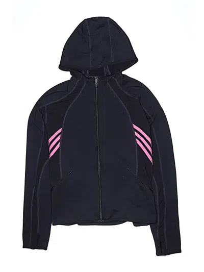 Pre-owned Adidas Originals Kids' Zip Up Hoodie In Black