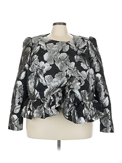 Pre-owned Eloquii Cardigan Sweater In Silver