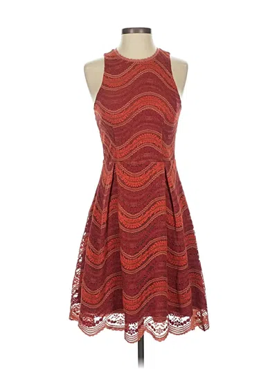 Pre-owned Francesca's Cocktail Dress In Red