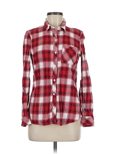 Pre-owned Gap Long Sleeve Button Down Shirt In Red
