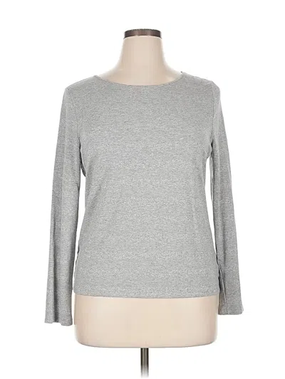 Pre-owned Talbots 3/4 Sleeve T-shirt In Silver