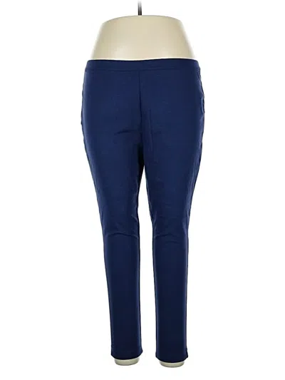 Pre-owned Isaac Mizrahi Live Active Pants In Blue